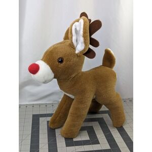 Animal Fair Brown Reindeer Deer Plush 15 Inch 1991 Stuffed Animal Toy